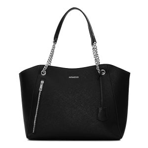 Miraggio Dakota Solid Structured Tote Bag for Women | For Office Use, Work | Fits Upto 16" Laptop | Stylish Handbag For Women